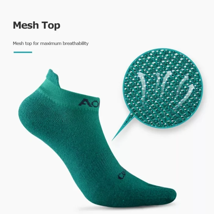 Solid Color Coolmax Athletic Toe Socks – Image 3
