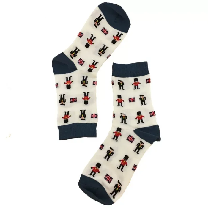 Cartoon Patterned Spring Ankle Socks