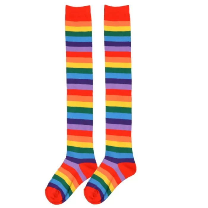 Women's Striped Over the Knee Socks