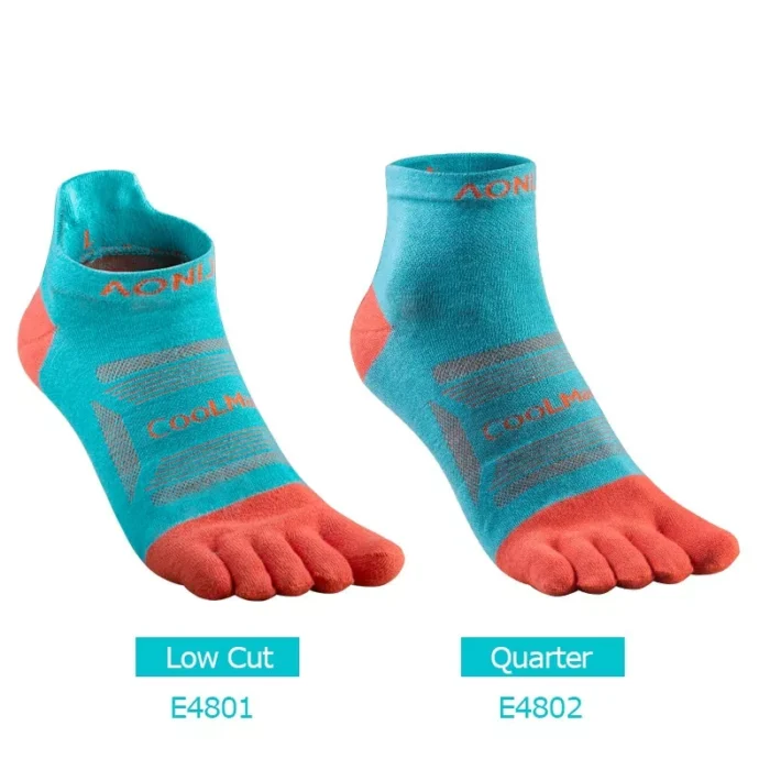 Colorful Coolmax Athletic Toe Socks 3 Pairs Set - Image 3