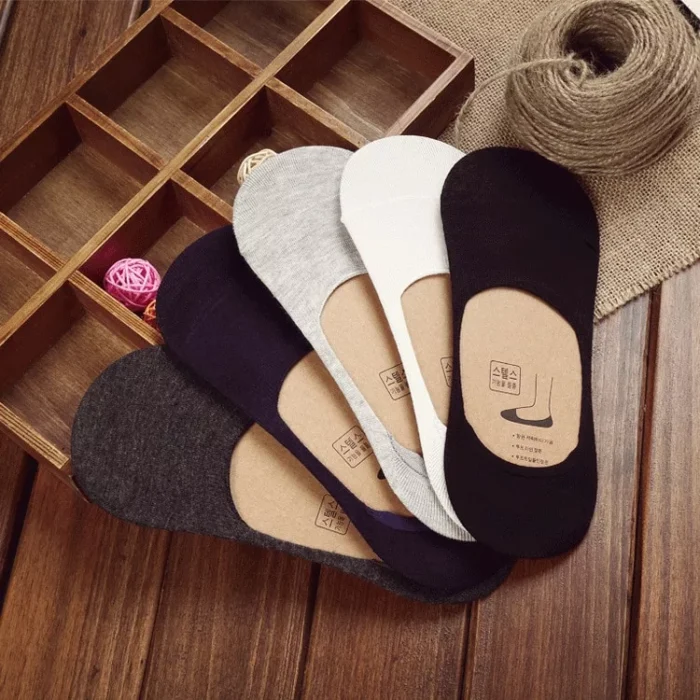 Men's Invisible Cotton Socks 5 Pairs Set – Image 4