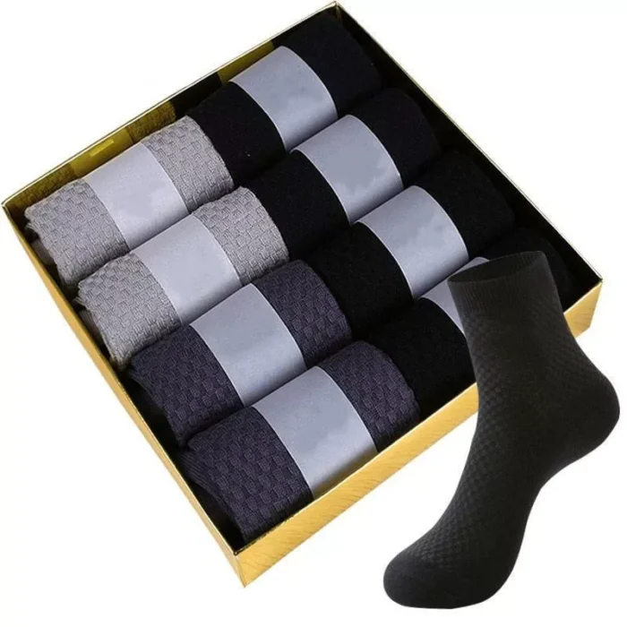 Fashion Men's Bamboo Fiber Ankle Dress Wear Socks