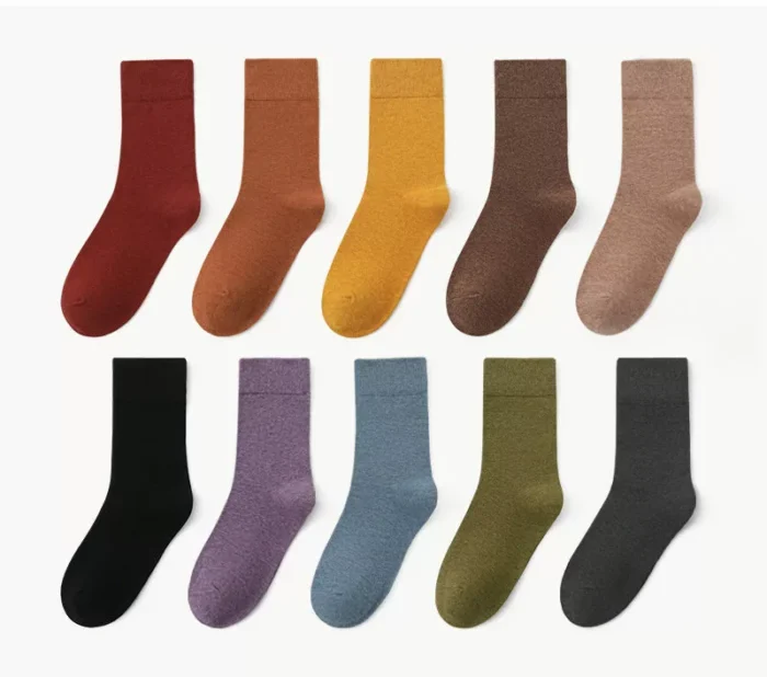 Spring cotton middle tube socks for Men and Women