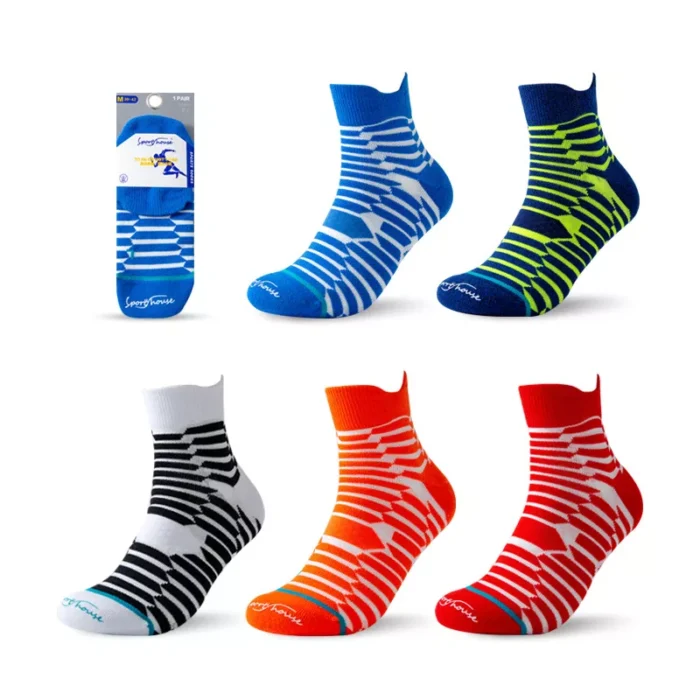 Men's towel bottom non slip cycling crew socks