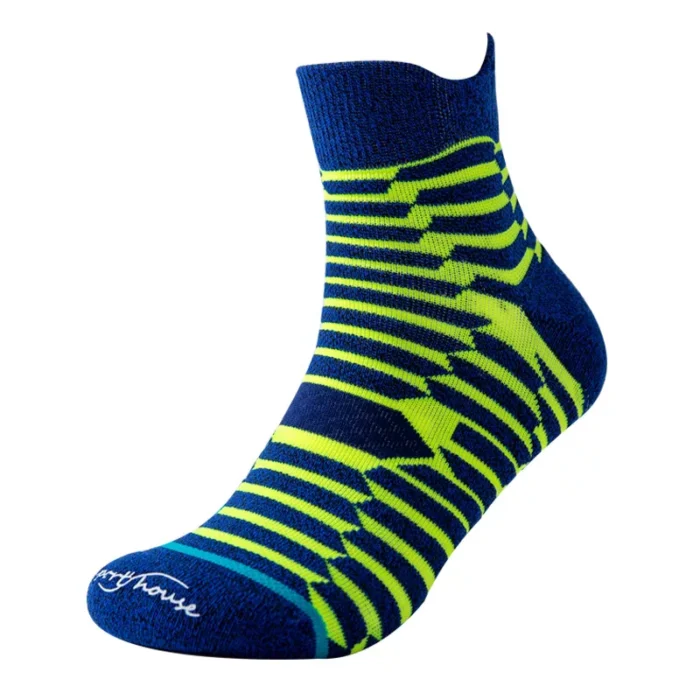 Men's towel bottom non slip cycling crew socks - Imagen 6