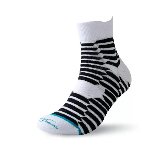 Men's towel bottom non slip cycling crew socks - Imagen 5