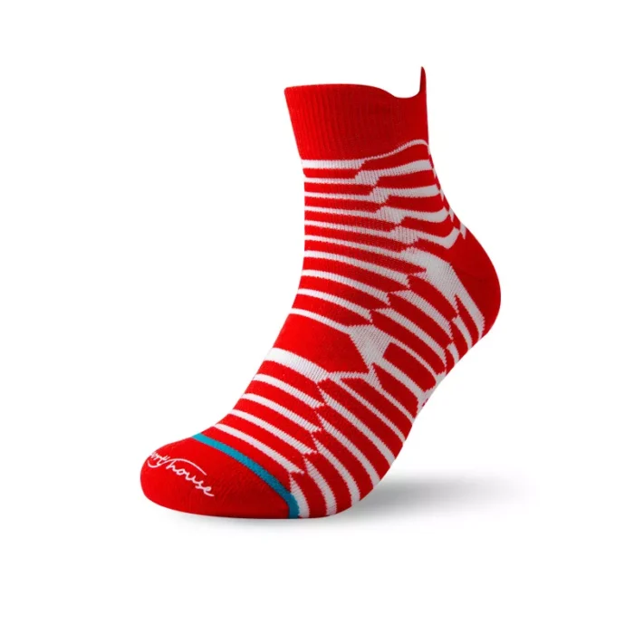 Men's towel bottom non slip cycling crew socks - Imagen 4