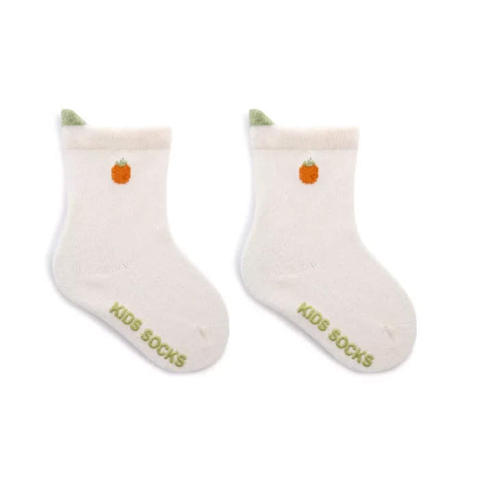 Babies' spring jacquard tab top loose cuff low cut socks - Image 2