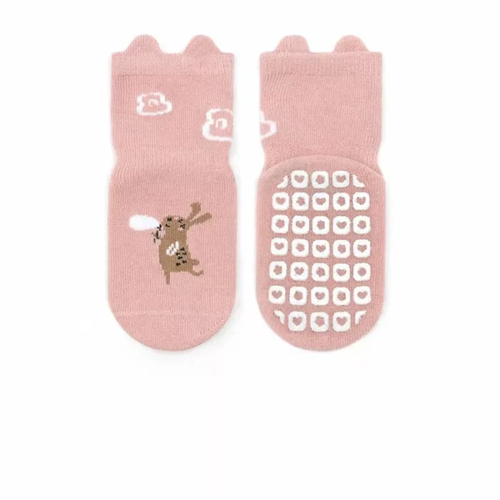 Kawaii Spring Tab Top Non slip Silicone Baby Toddler Socks - Image 7