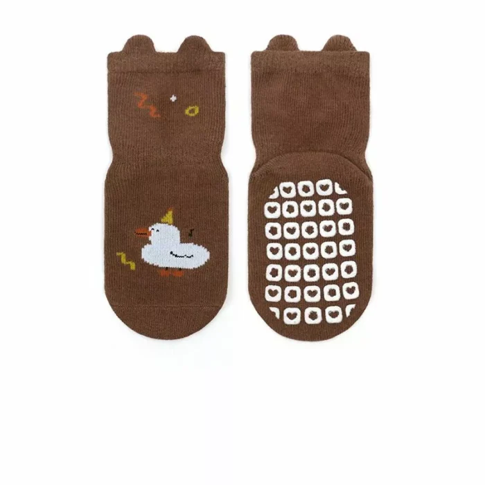 Kawaii Spring Tab Top Non slip Silicone Baby Toddler Socks - Image 2