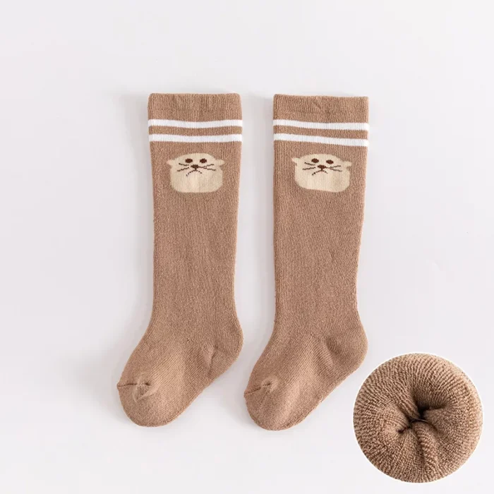 Kawaii Thickened Animal Pattern Babies' Stocking - Image 3