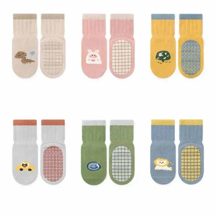 Cute Pattern Baby Non-slip Jacquard Climbing Socks