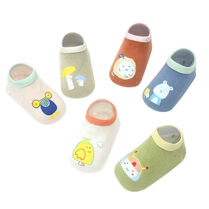 Kawaii Baby Crawling Non slip Silicone Cute Pattern Socks - Imagen 6