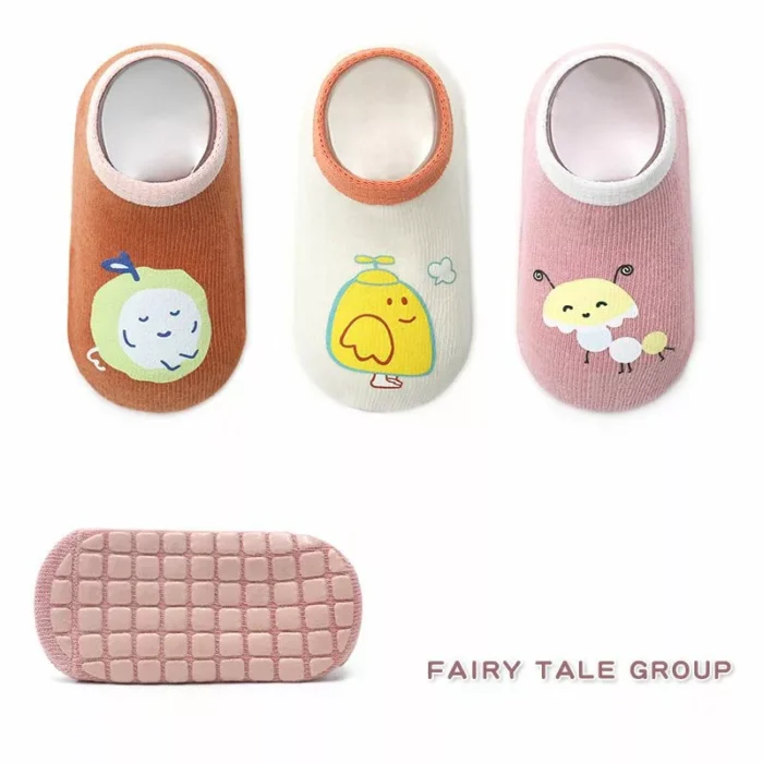 Kawaii Baby Crawling Non slip Silicone Cute Pattern Socks - Imagen 2