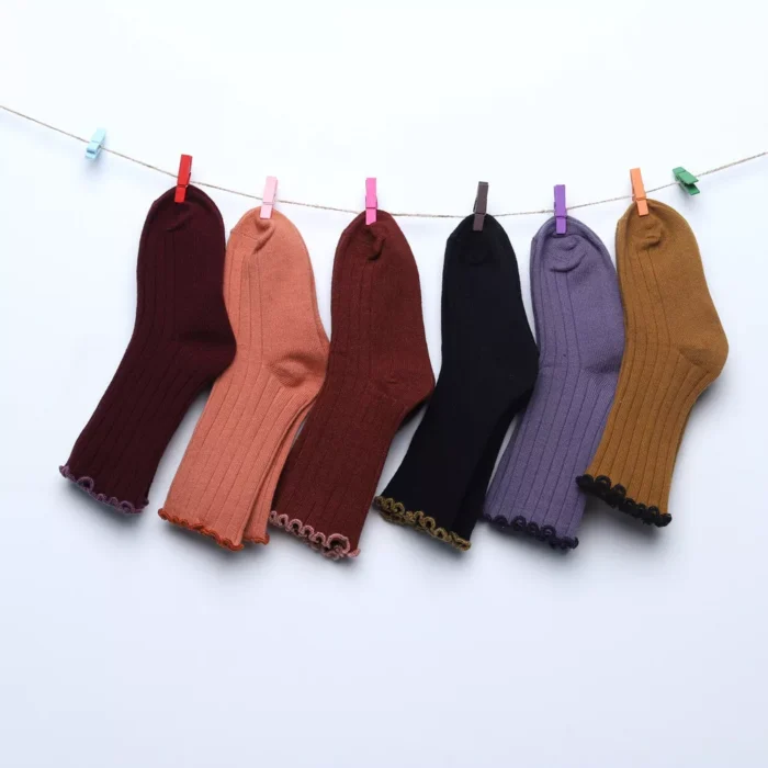 Baby Solid Color Soft Cotton Socks