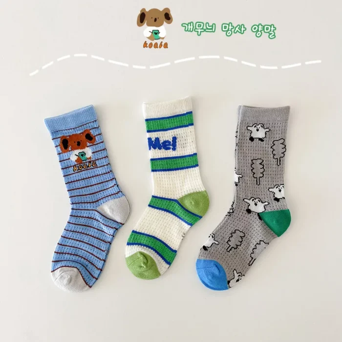 Kawaii Mesh Breathable Multi color Kid's Babies' socks - Image 6