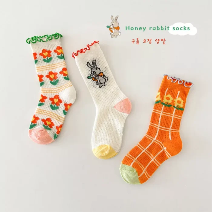 Kawaii Mesh Breathable Multi color Kid's Babies' socks - Image 9