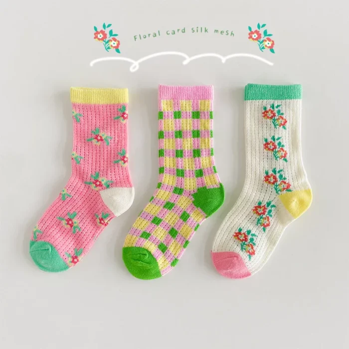 Kawaii Mesh Breathable Multi color Kid's Babies' socks - Image 10