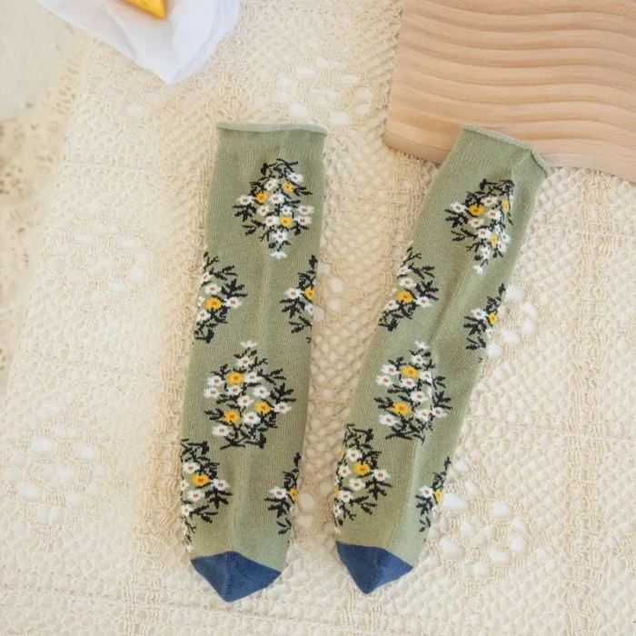 Cute Soft  Kid's Baby's Animal Flower Jacquard Cotton Socks - Image 5