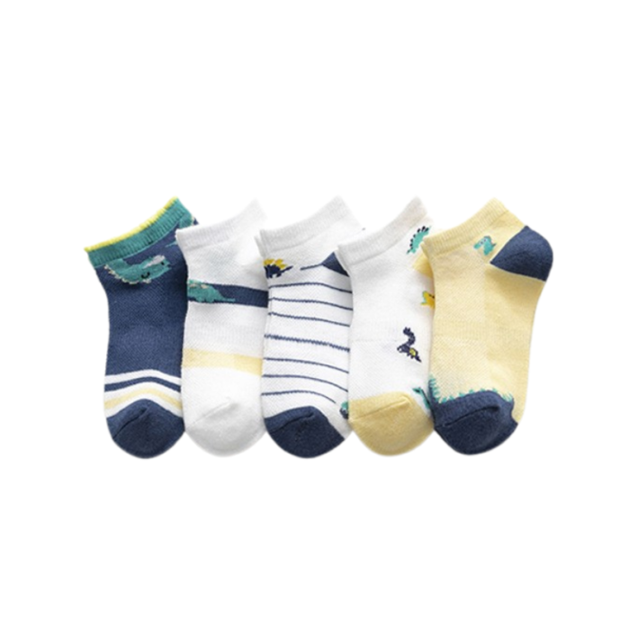 Kids' Spring Cartoon pattern Mesh Combed cotton Ankle socks