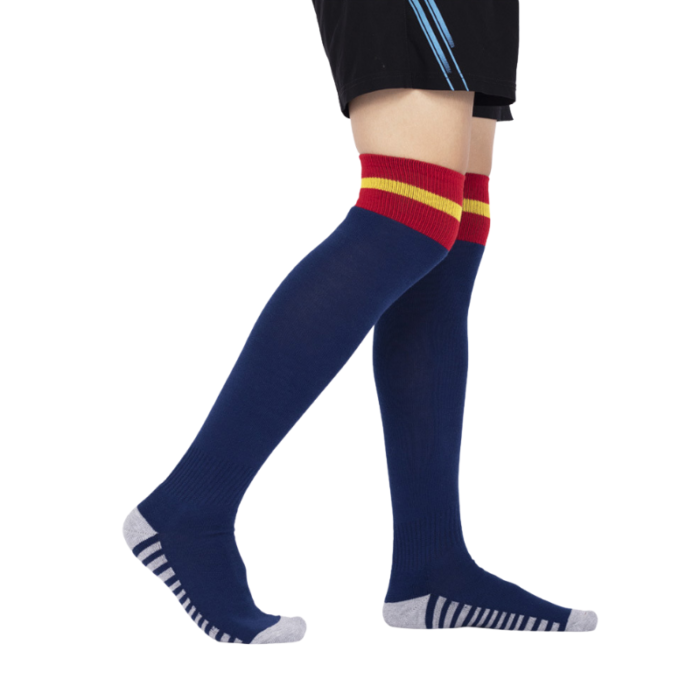 Kids' Thickened Towel Bottom Over the Knee Soccer Socks - Image 9