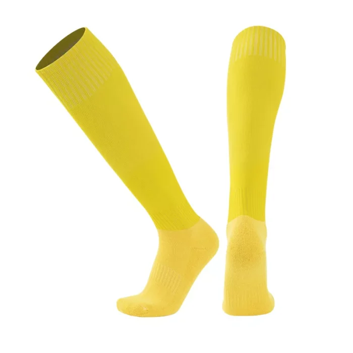 Kids' Solid Color Towel Bottom Over the knee Socks - Image 2