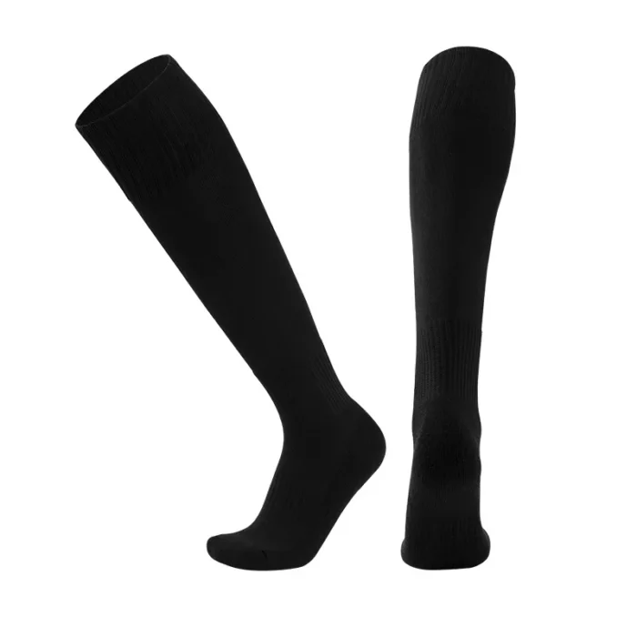 Kids' Solid Color Towel Bottom Over the knee Socks - Image 6