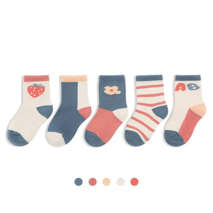 Kids' Winter Multi Patterned Ankle Socks - Imagen 3
