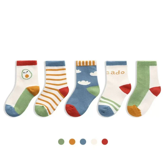 Kids' Winter Multi Patterned Ankle Socks - Imagen 2