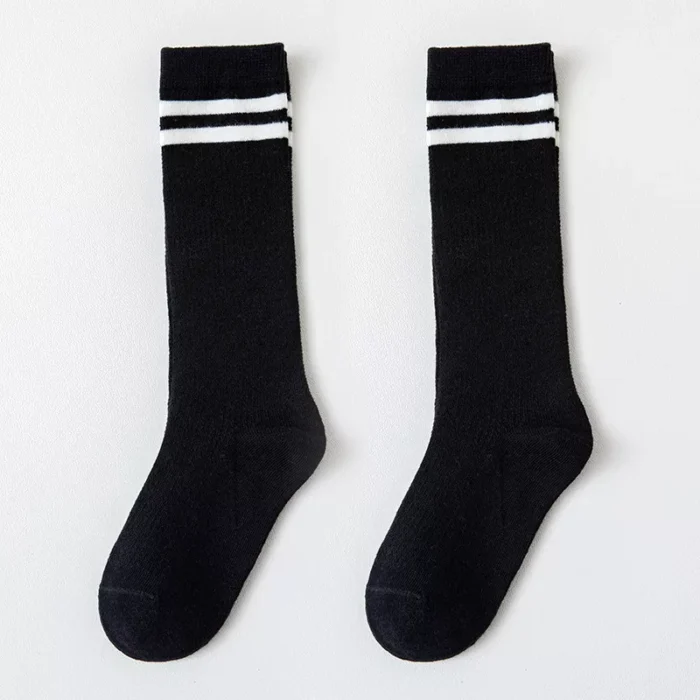 Kids' Summer Mesh Striped Knee High Socks - Imagen 2