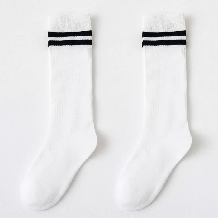 Kids' Summer Mesh Striped Knee High Socks - Imagen 3