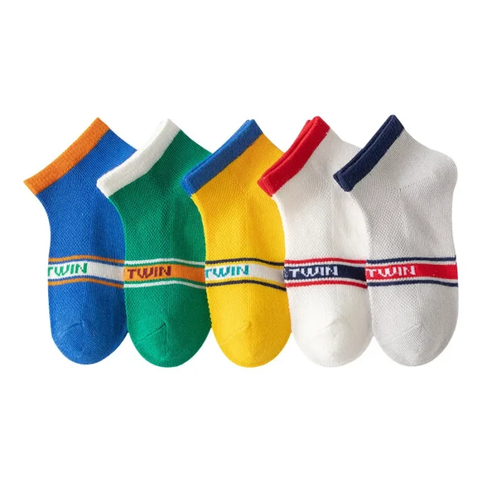 Multi Colored Summer Kids Breathable Sport Socks - Image 6