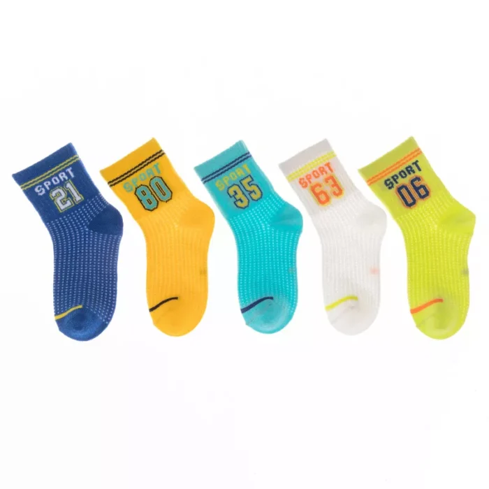 Multi Colored Summer Kids Breathable Sport Socks - Image 5