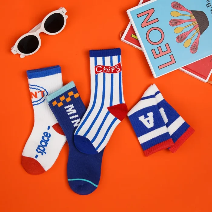 Blue serial kids sports socks - Image 3