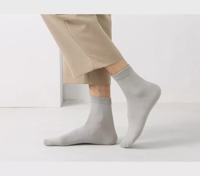 Men's spring executive cotton low cut socks - Imagen 7