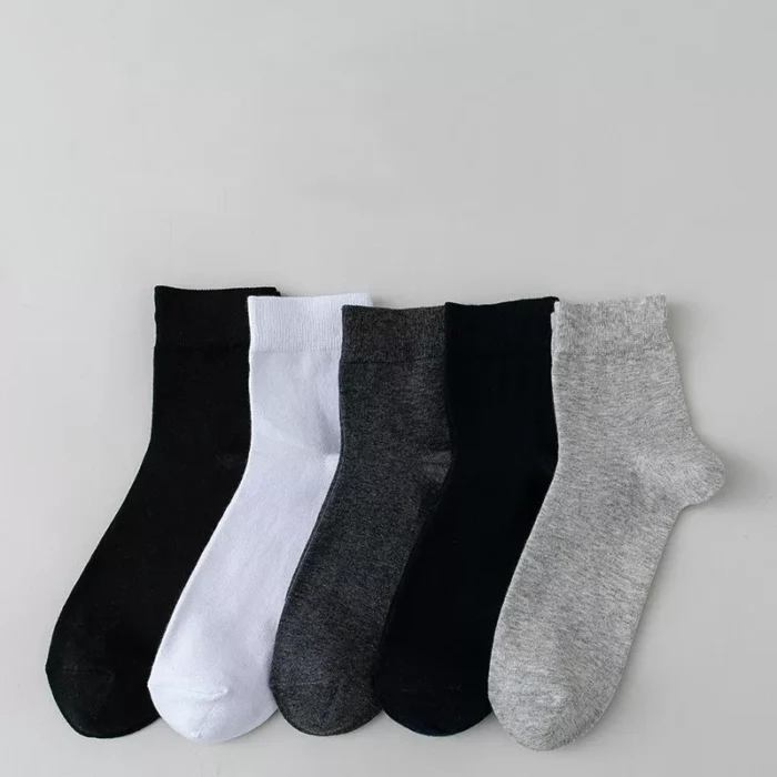Men's thin anti bacterial deodorize cotton low cut socks