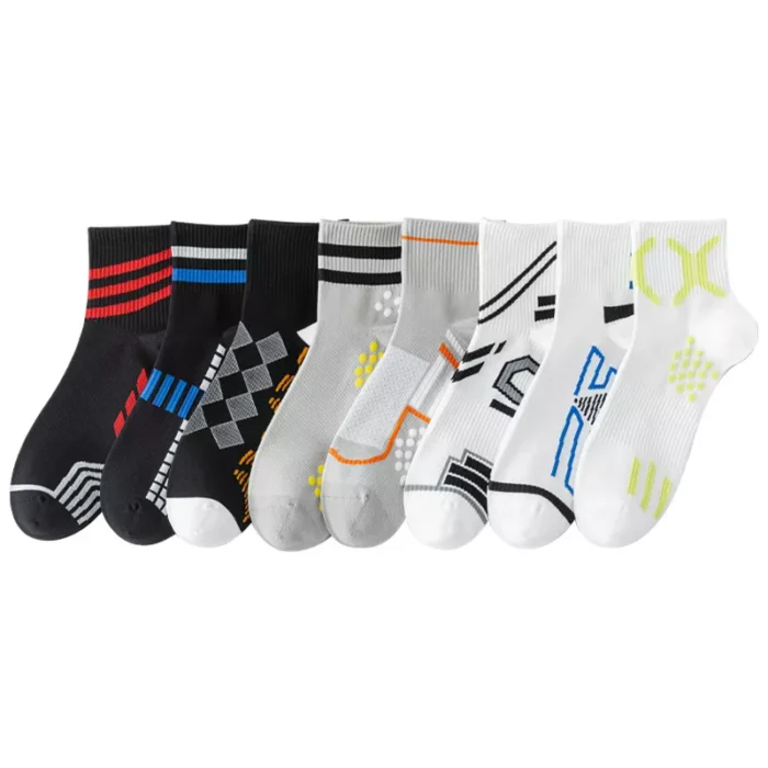 Men's anti bacterial deodorize running basketball sport socks