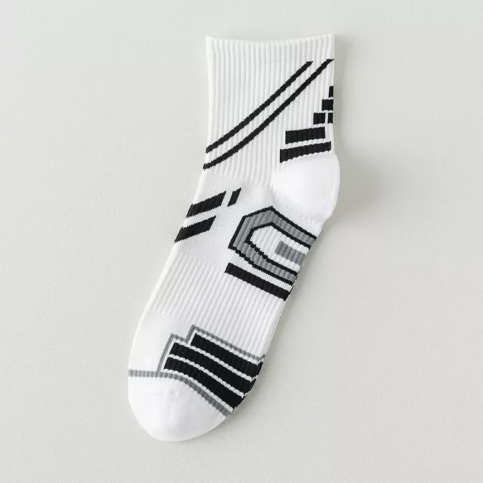 Men's anti bacterial deodorize running basketball sport socks - Image 7