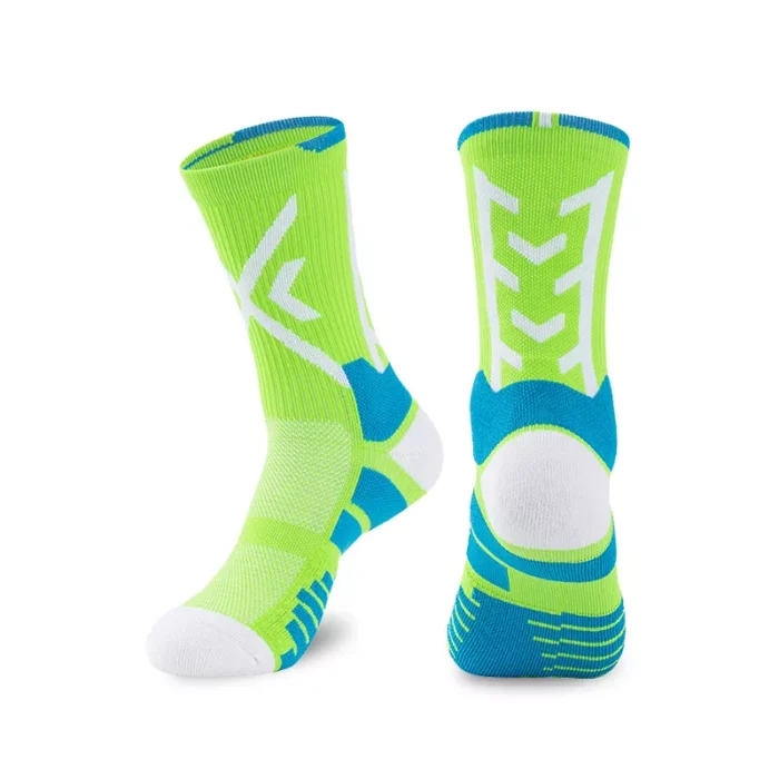 Fashion Multi Color Men's or Women's Breathable Basketball Socks - Image 2