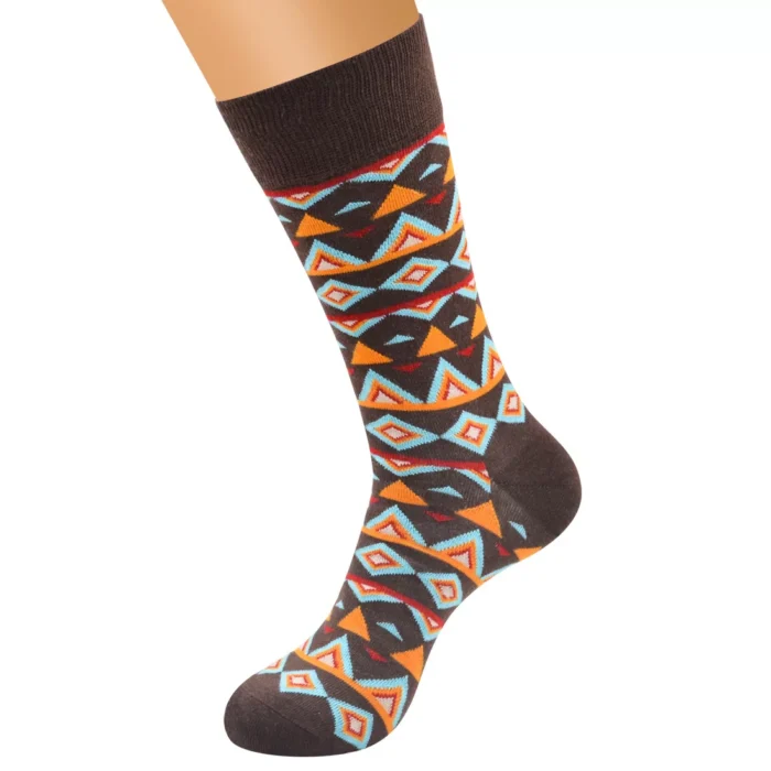 Men's Women's Multicolor Stripe Vintage British Style Socks - Image 8