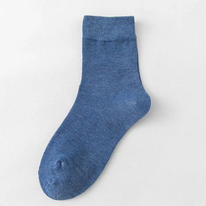 Women's Morandi color breathable cotton low cut socks - Imagen 5