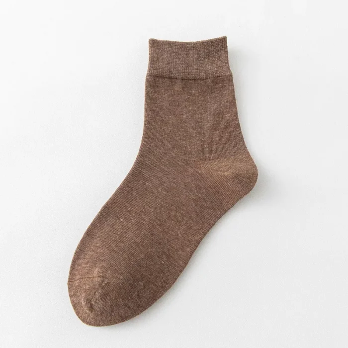 Women's Morandi color breathable cotton low cut socks - Imagen 3