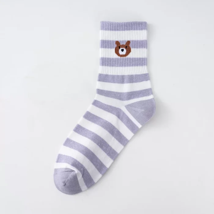 Women's Stripe Cartoon pattern Ankle socks - Imagen 5