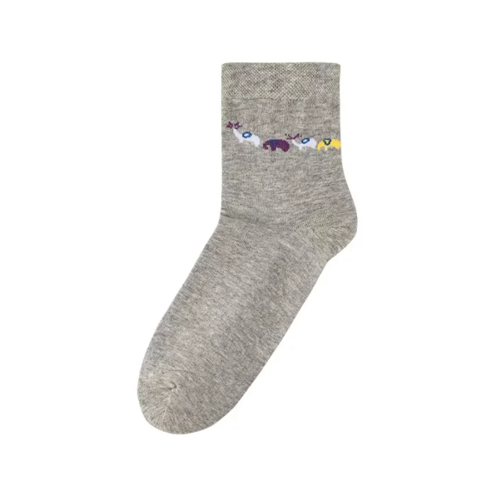 Women's Winter Multi-colored Ankle socks 6 pairs Set - Image 7