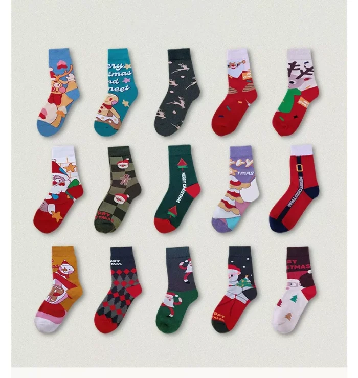 Women's Christmas Collection Snow Ankle socks