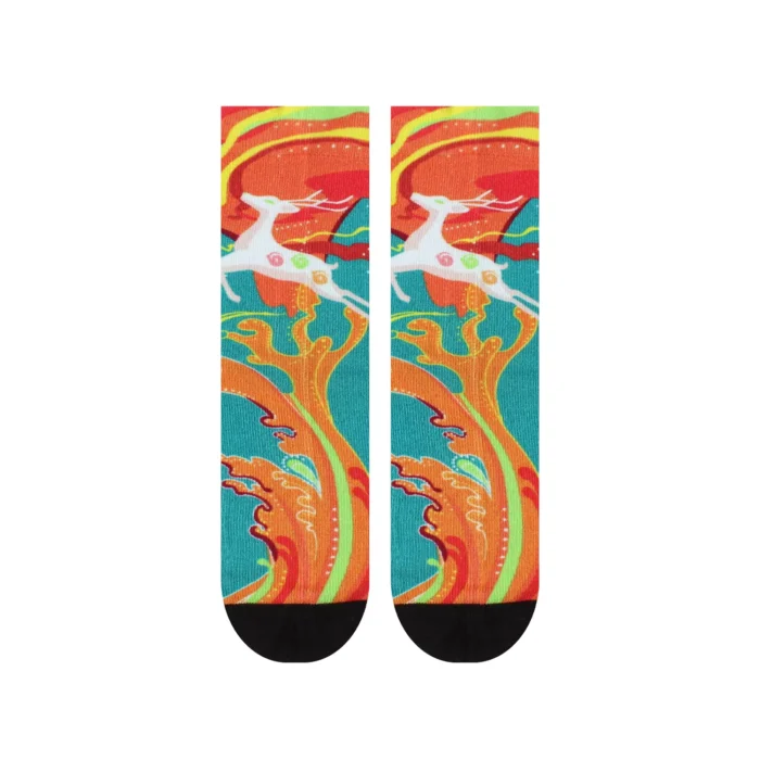 Women's  Men's Unisex 3D Paint Print Socks - Imagen 10