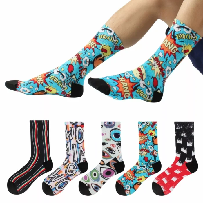 Women's Funny 3D Print Crew Socks