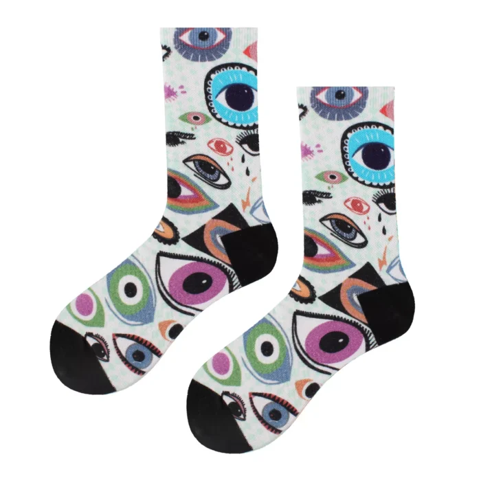 Women's Funny 3D Print Crew Socks - Imagen 4