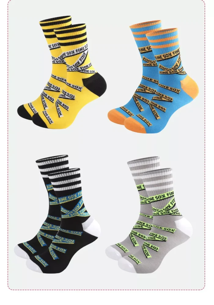 Women's Cotton Stripe Crew Sports Socks - Imagen 6
