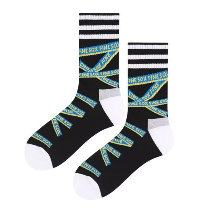 Women's Cotton Stripe Crew Sports Socks - Imagen 2